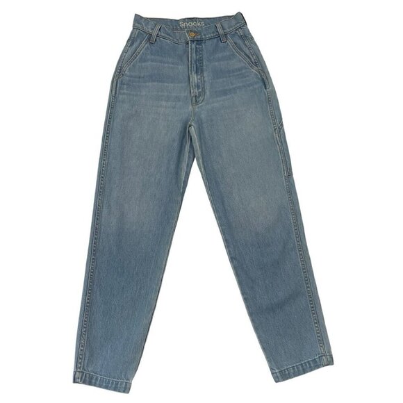 MOTHER Snacks High Waisted Twizzy Utility Ankle Straight Leg Jeans size 25 - Picture 1 of 13